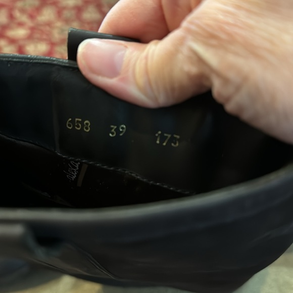 Alexandro Spain Black Leather Boots Size 39/8 (TD) - Picture 9 of 10